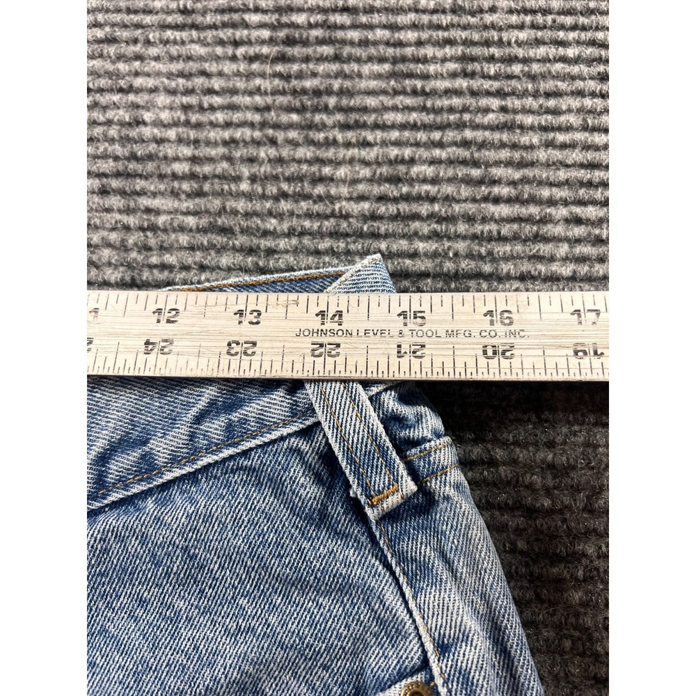 Vintage Carhartt Relaxed Fit Jeans Mens 32x34 Distressed Hem USA Workwear - Picture 3 of 16
